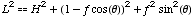 L^2H^2 + (1 - f cos(θ))^2 + f^2 sin^2(θ)