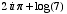 2  π + log(7)