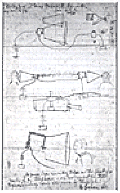 Alexander Graham Bell's design sketch of the telephone, ca. 1876.