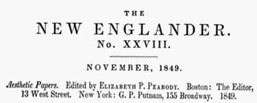 Literary Notices: The New Englander