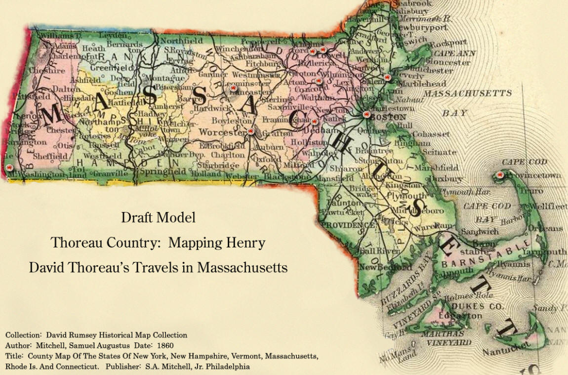 Draft Model for Thoreau Country Massachusetts Map