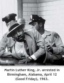 Martin Luther king arrested